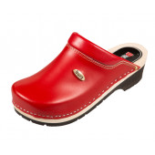 Zdravotné topánky FPU10 Červené / Čierna guma